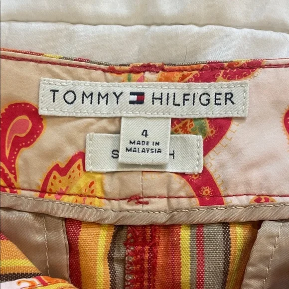 Tommy Hilfiger Striped Mini Skirt in Red and Yellow - Picture 2 of 2